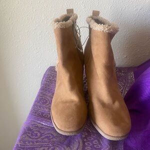 Sun + Stone Cozy Tan Winter Boots